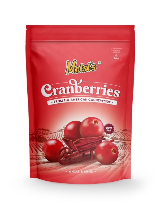 Molsi's Cranberries Whole 200g-Dryfruits