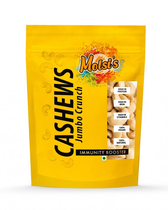 Molsi's Jumbo Cashew 200g-kaju-dryfruits