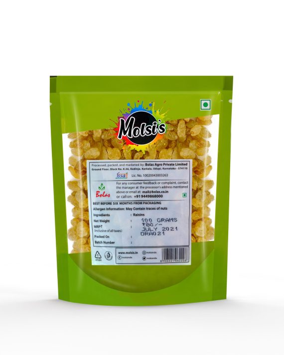 Molsi's Afghan Raisins 100g-Kishmish