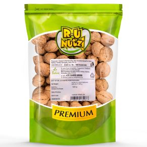 R U Nuts Walnut In Shells 500g -Akhrot