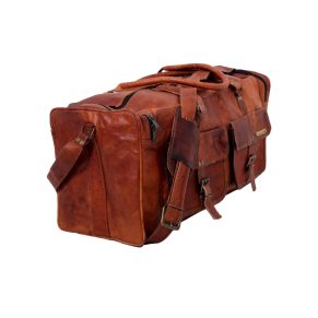 handmade-genuine-vintage-leather-large-travelling-duffel-weekend-bag