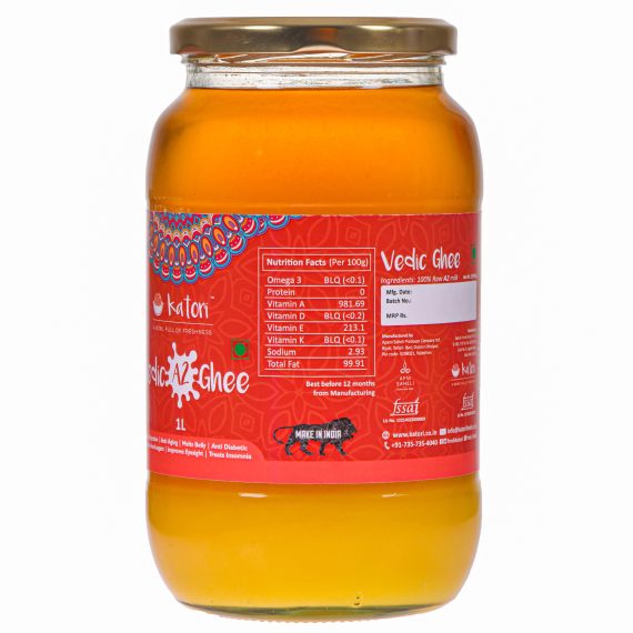 vedic-ghee-1000ml-clarified-butter-a2 cow milk ghee-curd based ghee